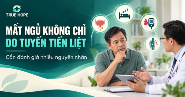 Mất ngủ không chỉ do phì đại tuyến tiền liệt