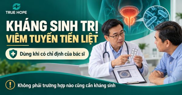 Sử dụng kháng sinh trị viêm tuyến tiền liệt