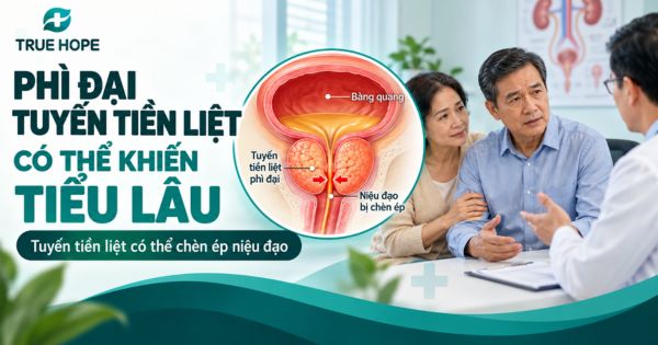 Phì đại tuyến tiền liệt có thể khiến nam giới đi tiểu lâu