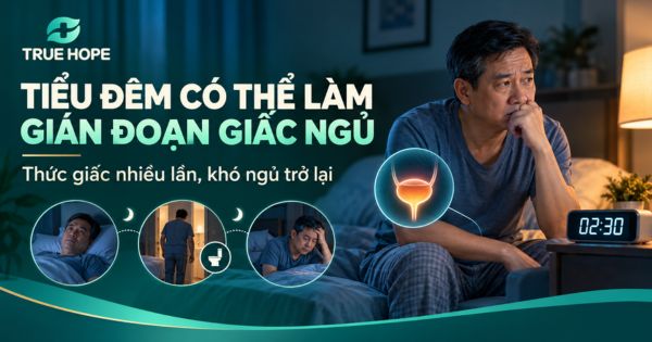 Tiểu đêm có thể làm gián đoạn giấc ngủ giữa đêm