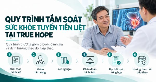 Quy trình tầm soát sức khỏe tuyến tiền liệt tại True Hope