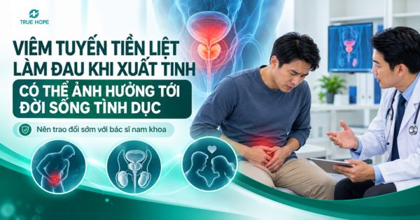Viêm tuyến tiền liệt làm đau khi xuất tinh có thể ảnh hưởng tới đời sống tình dục