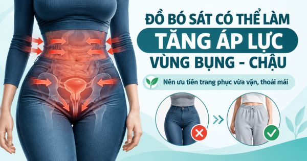 Mặc đồ bó sát ngày hè có thể gây áp lực vùng bụng-chậu