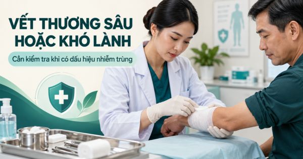 Vết thương sâu, nhiễm trùng hoặc tổn thương không lành cần đi khám ngoại khoa