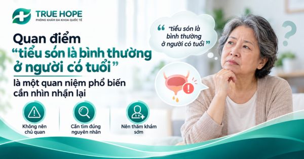 Quan điểm “tiểu són là bình thường ở người có tuổi”