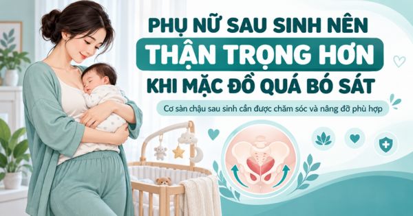 Phụ nữ sau sinh nên thận trọng hơn khi mặc đồ quá bó sát
