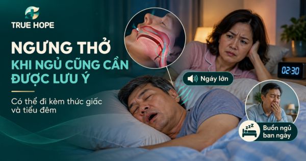 Ngưng thở khi ngủ cũng có thể là nguyên nhân gây mất ngủ lúc 2-3h sáng