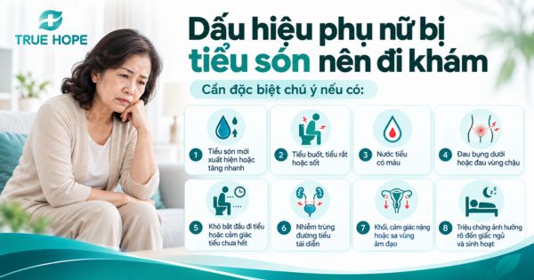 Dấu hiệu phụ nữ bị tiểu són nên đi khám
