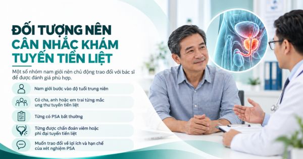 Đối tượng nên cân nhắc khám tuyến tiền liệt