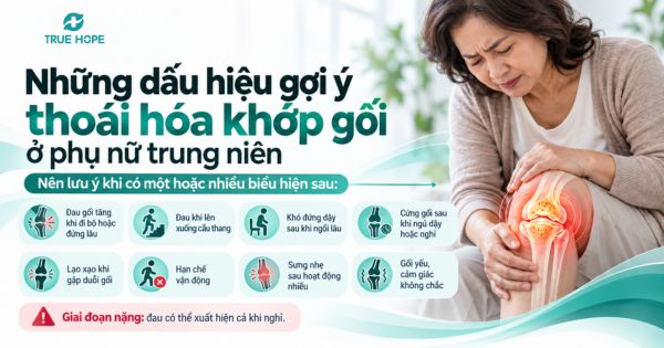 Những dấu hiệu gợi ý thoái hóa khớp gối ở phụ nữ trung niên