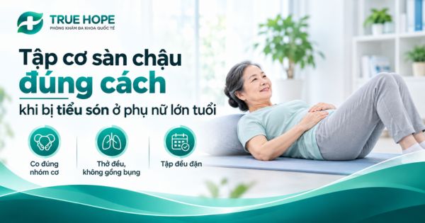 Tập cơ sàn chậu đúng cách khi bị tiểu són ở phụ nữ lớn tuổi